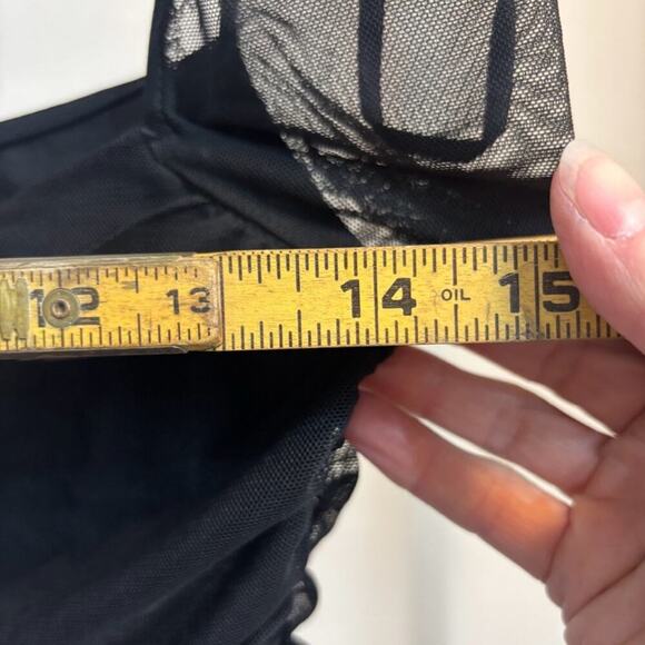 Princess Polly Charvi Sheer Long Sleeve Ruched Minidress in Black Size 4 - Picture 7 of 11